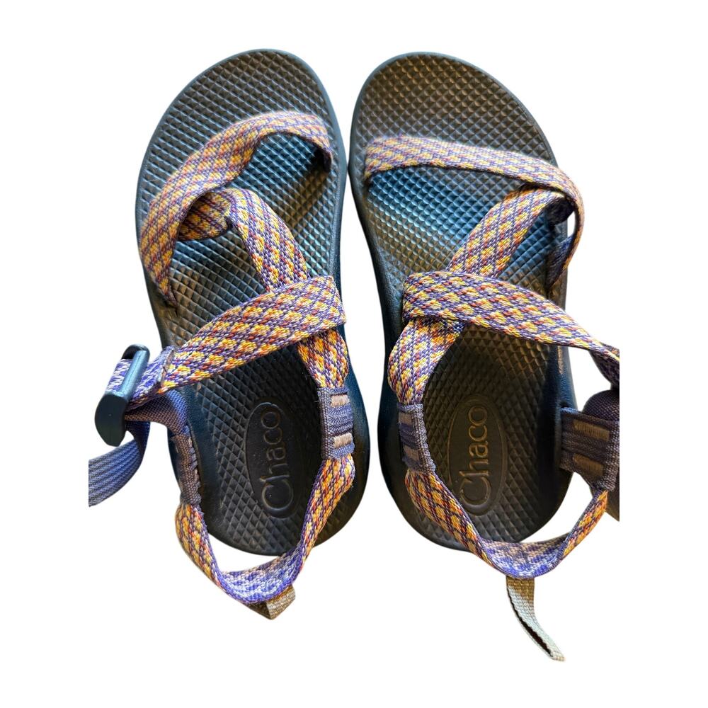 Chaco Kids Adjustable Sandals Multicolor Jacquard Straps Excellent Tread Size 2